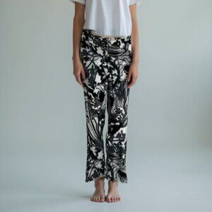 MARC AUREL graphic  pants 40
